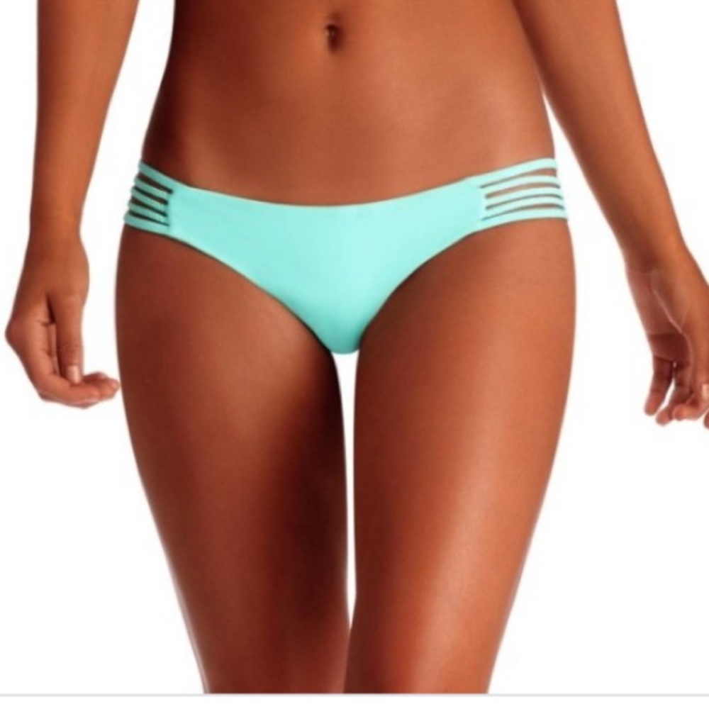 Vitamin A Jaydah Braid Bikini Bottom - Eco Seafoam